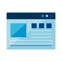 website page icon vector