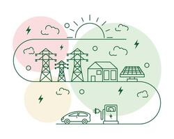 energy alternatives concept vector