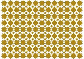 El patrón árabe es una combinación de marrón oscuro y marrón claro. vector