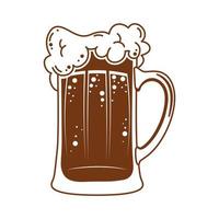 beer jar drink vector