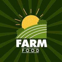farm food poster vector