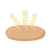 bread and wheat vector