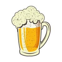 beer jar drink vector