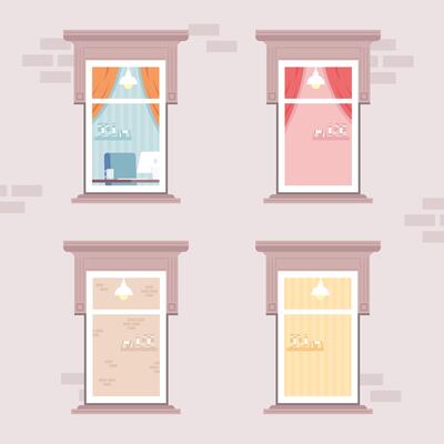 windows building facade