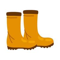 rubber boots shoes vector