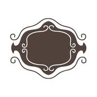 Isolated ornament frame vector