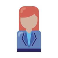 female doctor professional avatar vector