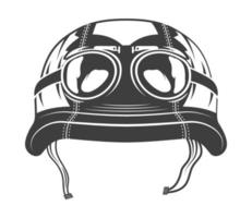 classic motorcycle helmet vector