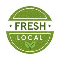 fresh local seal vector