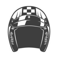 icono de casco de carreras vector