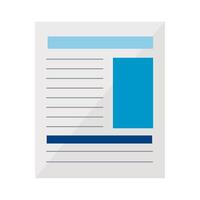 document paper icon vector