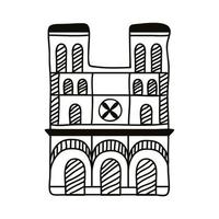 catedral de Notre Dame vector