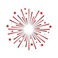 fireworks explosion splash vector