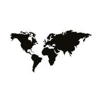 mapas de los continentes del mundo vector