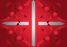 red ribbon background on red background 5 vector