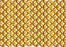 golden circle pattern with abstract theme vector