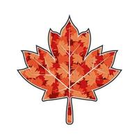 canada maple leafs vector