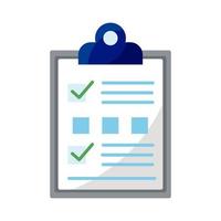 checklist clipboard document vector