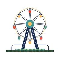 panoramic wheel amusement vector