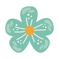 green flower color vector