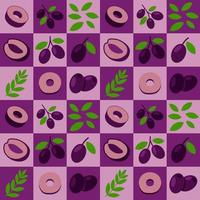 Black Olive abstract seamless geometric vector pattern for packaging design