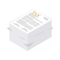 tax document papers vector