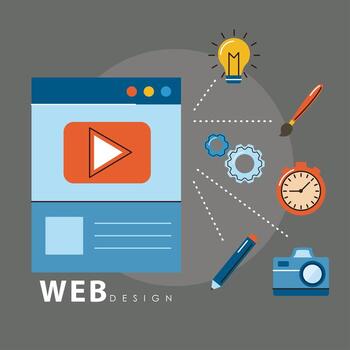 web design in template vector