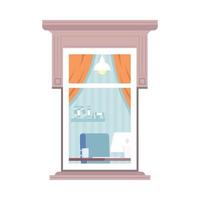 home window out view vector