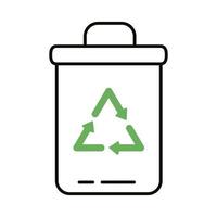 recycle waste bin vector