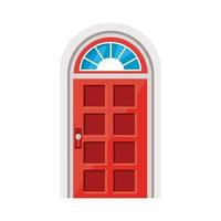 red front door vector