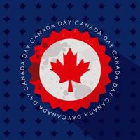 patriótico de encaje canadiense vector