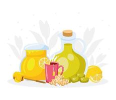 home remedies scene vector