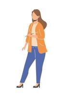 Isolated woman avatar vector