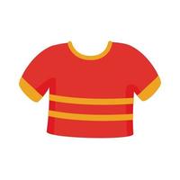 ropa de camisa roja vector