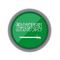 green saudi button vector