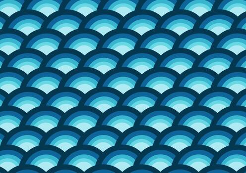 Abstract background with repeated half circle design, with a beautiful dark and bright color combination vector