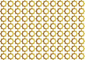 Arabic patern with golden color gradient 5 vector