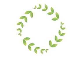 leaf background with bright and fresh green color gradient vector