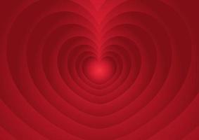 heart background with red gradient color vector