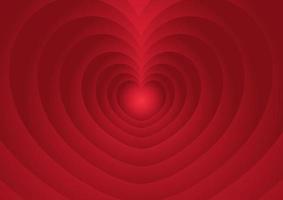 heart background with red gradient color vector