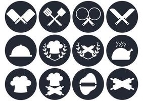 chef symbol design collection vector