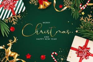 Tarjeta de navidad para poner tu foto de fondo con texto de Feliz Navidad   Fotoefectos