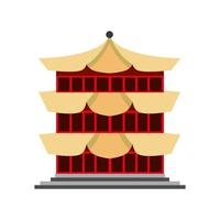 chinese traditional building vector