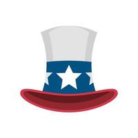 top hat american style vector