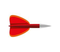 dart isolated on white background vector