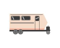 travel vehicle camper vector