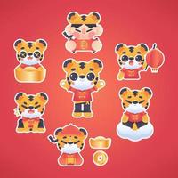 Cute Tiger Zodiac vector