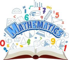 Doodle math formula with Mathematics font vector