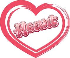 Isolated heart icon on white background vector