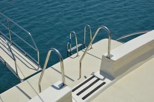 Yacht deck details and design elements photo